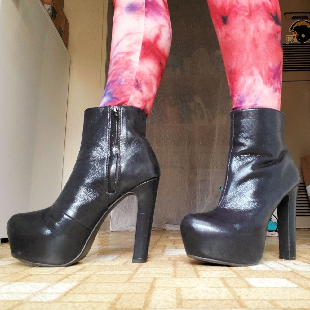 Tall Chunky Ankle Boots